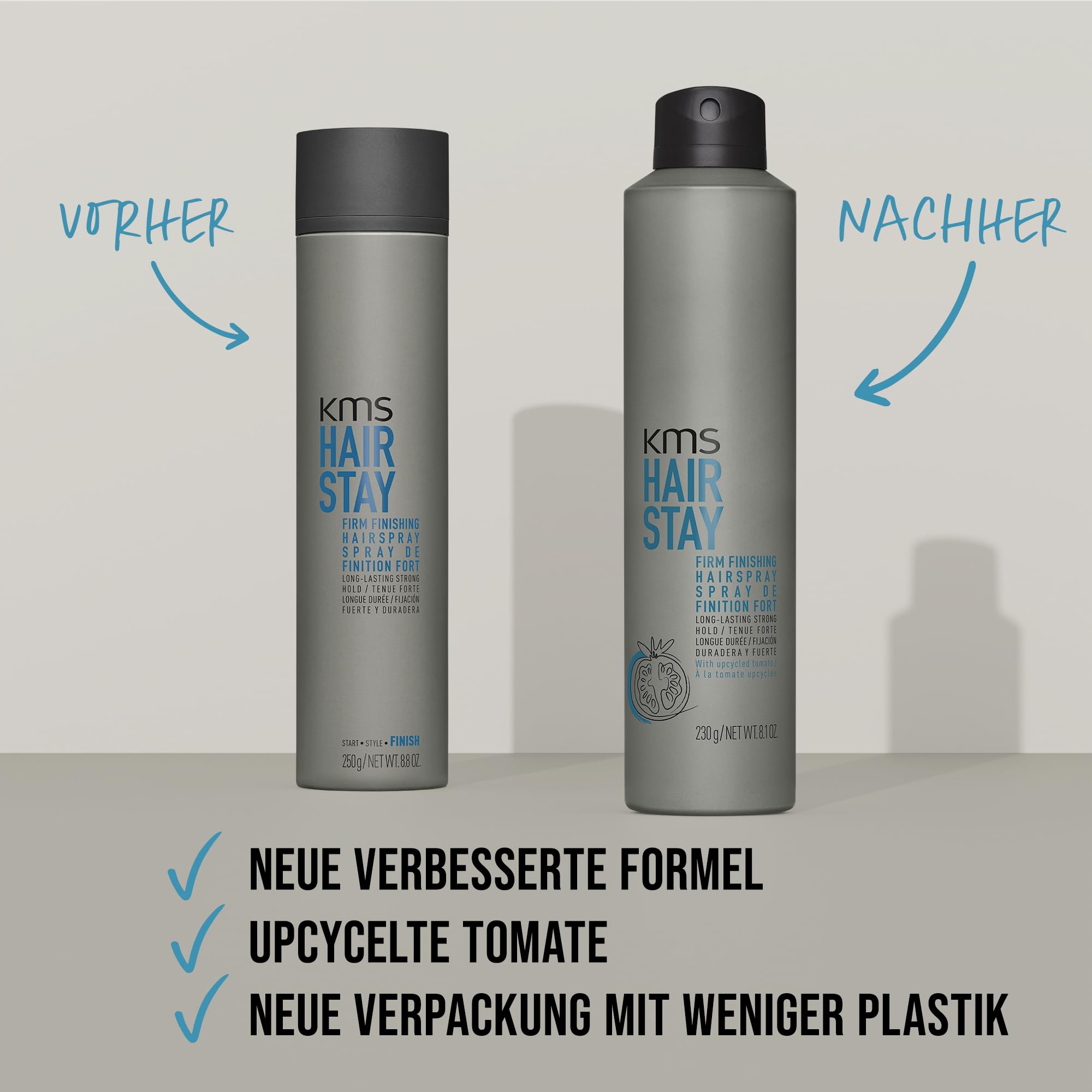 KMS HAIRSTAY Firm Finishing Hairspray (Packung mit 2)