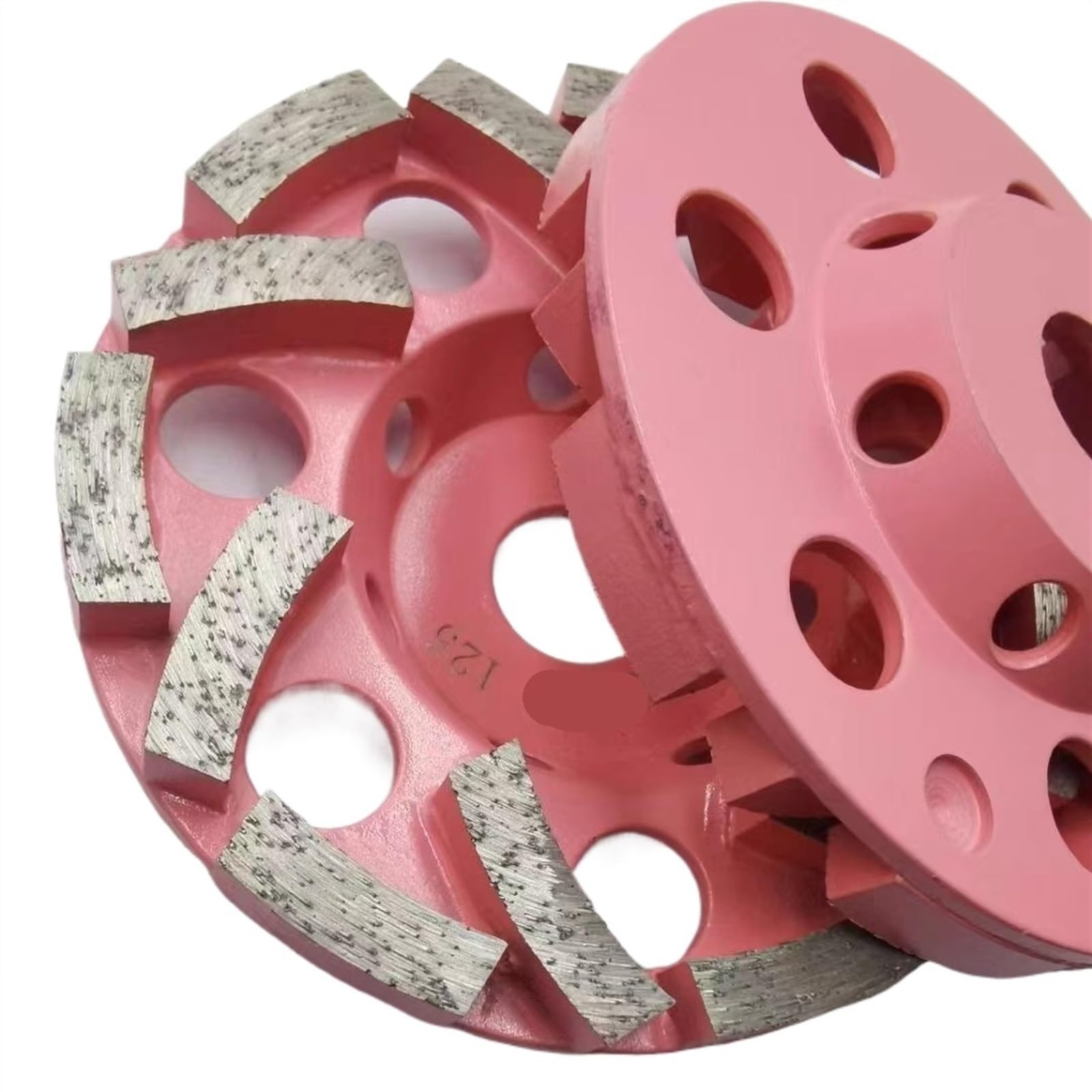 Dischi Per Smerigliatrice,Disco Abrasivo Per Smeri Ruote a tazza diamantate Uso apto para macinazione pesanti da 5'' | Dischi Uso apto para levigare pavimenti in cemento da 125 mm | Saldatura d'argent