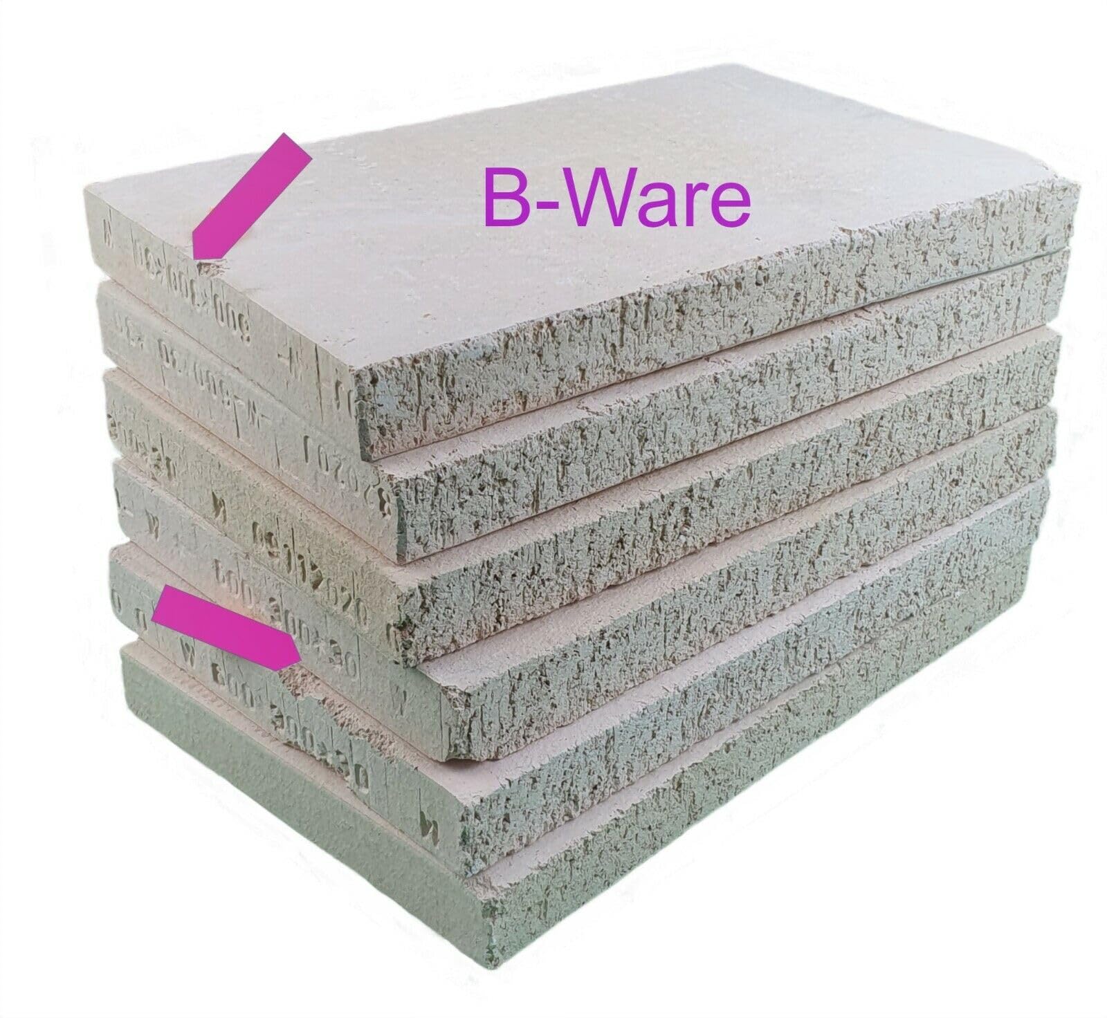 Bündel 2 Wahl Schamotte mit Abplatzern zur universellen Verwendung mit optimschem Makeln ähnl. Abb., All' unsere 2. Wahl-Schätze sind neu und komplett unbenutzt (2 Stück 50 x 30 x 3 cm)