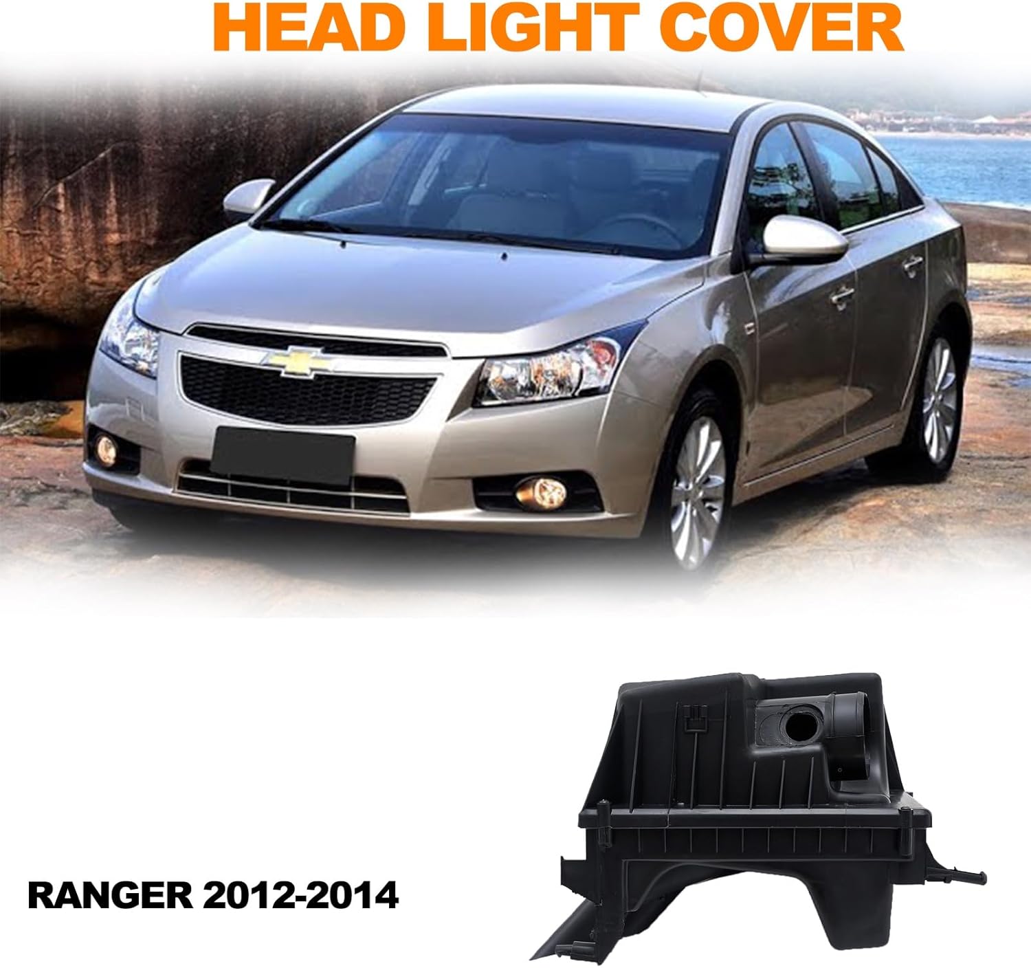 MP&PV Auto Parts Engine Air Filter Cleaner Box Housing, Engine Intake Air Box Cover Replacement Compatible with Chevrolet Chevy Cruze 2009-2015