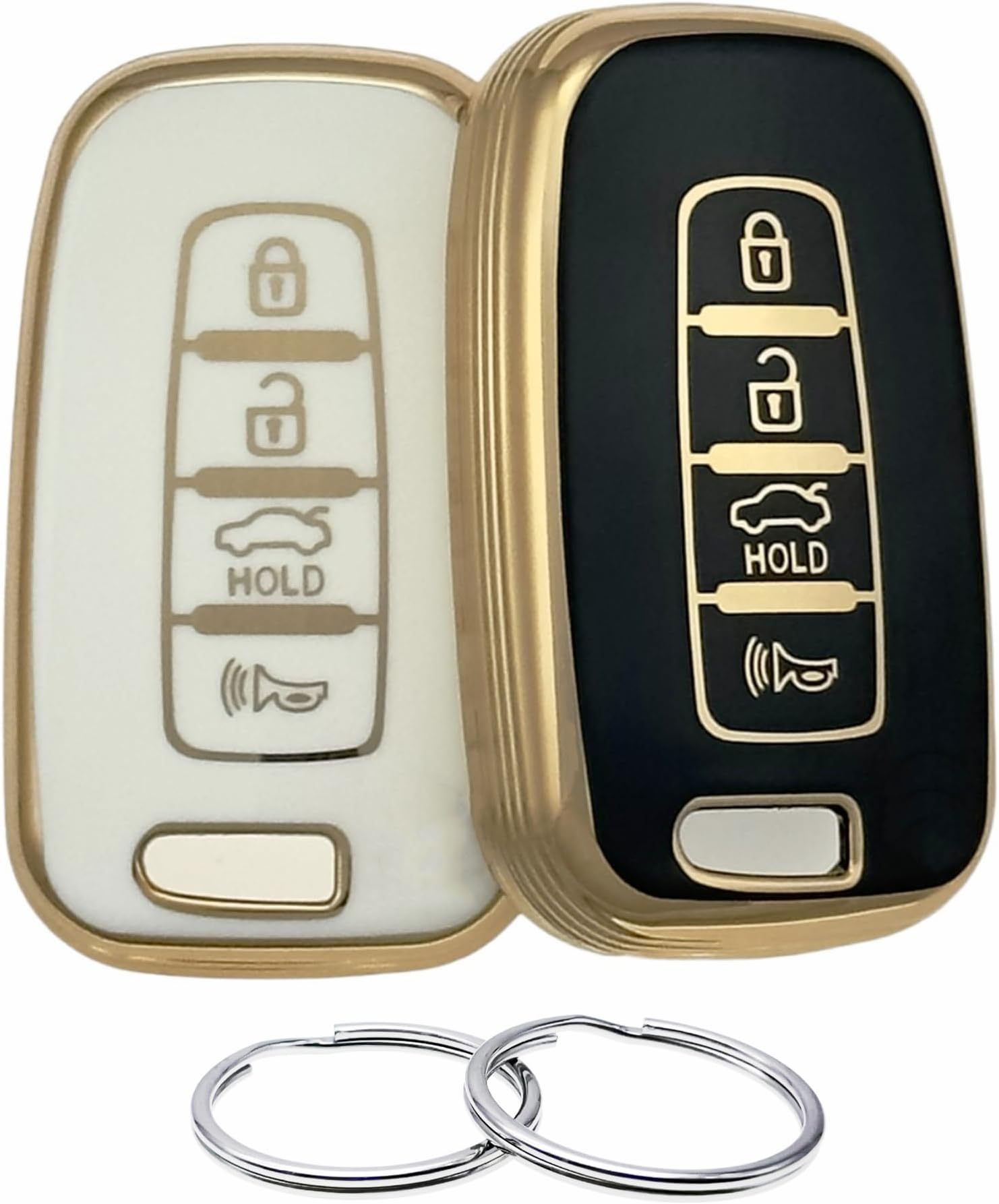 Amazon.com: TANGSEN Key Fob Case Red Cover Compatible with Hyundai ...