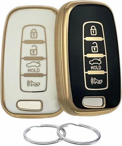 REPROTECTING Funda para llavero de TPU compatible con Hyundai Azera Elantra GT Equus Genesis Santa Fe Tucson Veloster Veracruz Kia Forte Optima REPROTECTING Funda para llavero de TPU compatible con Hyundai Azera Elantra GT Equus Genesis Santa Fe Tucson Veloster Veracruz Kia Forte Optima