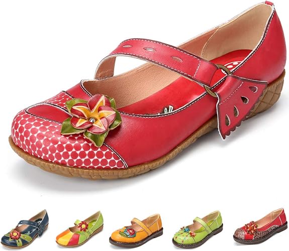 Gracosy Women s Flats Mary Jane Shoes Summer Walking Casual Slip on 