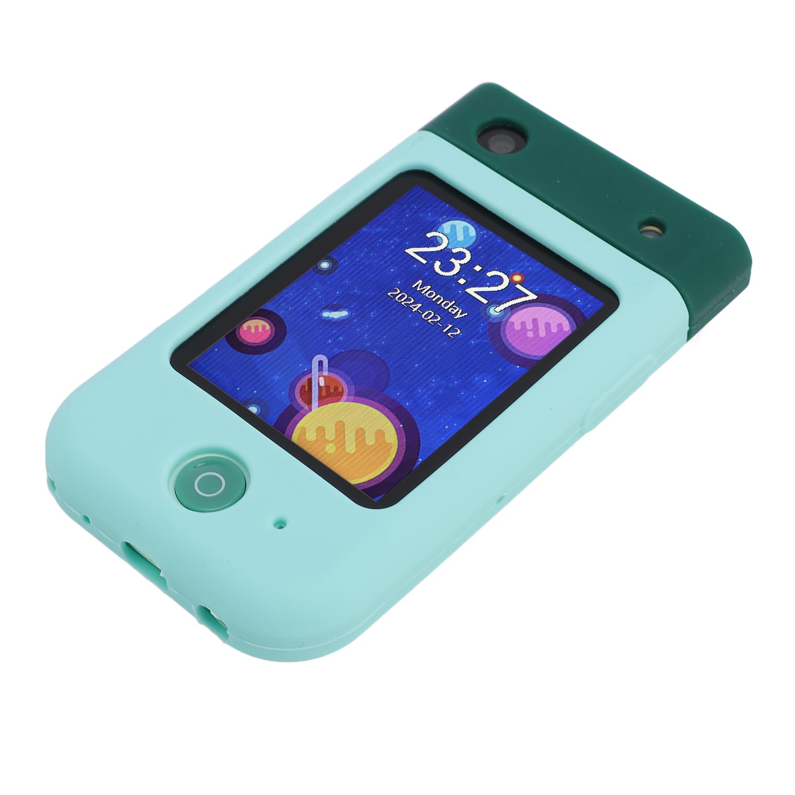 Cocoarm Giocattolo per Smartphone per Bambini Giocattolo per Telefono in ABS per Bambini con Touchscreen da 2,8 Pollici Fotocamera Flip 1080P Videogiochi Musicali per i più Piccoli Giochi per (verde