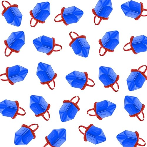 Miniatura 4 de Dee Best - Dreidel para Hanukkah, caramelo en forma de anillo  Frambuesa azul 18 unidades envueltas individualmente  Gran decoración de fiesta de