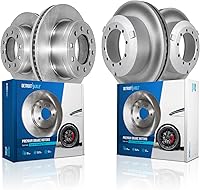 Vista 82 de Detroit Axle - Rotores de freno delantero para 4WD 6-Lug 2004-2008 Ford F-150 Lobo, 2006-2008 Lincoln Mark LT Rotores de freno 2005 2007 Reemplazo