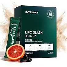 OxyEnergy LIPO Slash 16-in-1 Natural Weight Loss Supplement, 30 Packets | Supports Appetite Suppressant &amp; GLP-1 Activate, Vegetarian, Non-GMO for Women &amp; Men Seeking Healthy Weight Loss