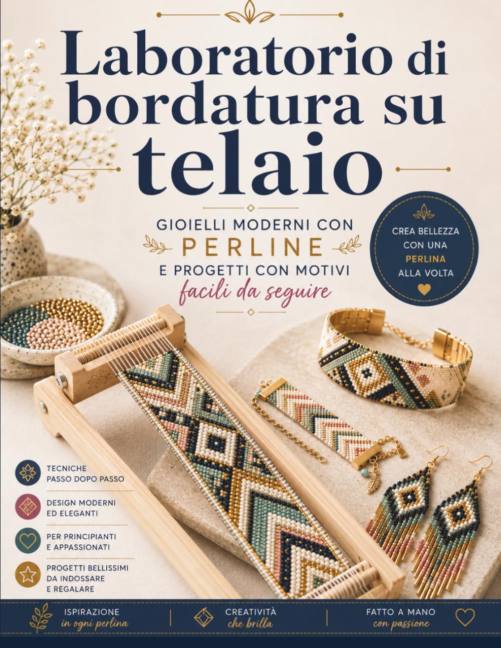 Laboratorio di bordatura su telaio: Gioielli moderni con perline e progetti con motivi facili da seguire