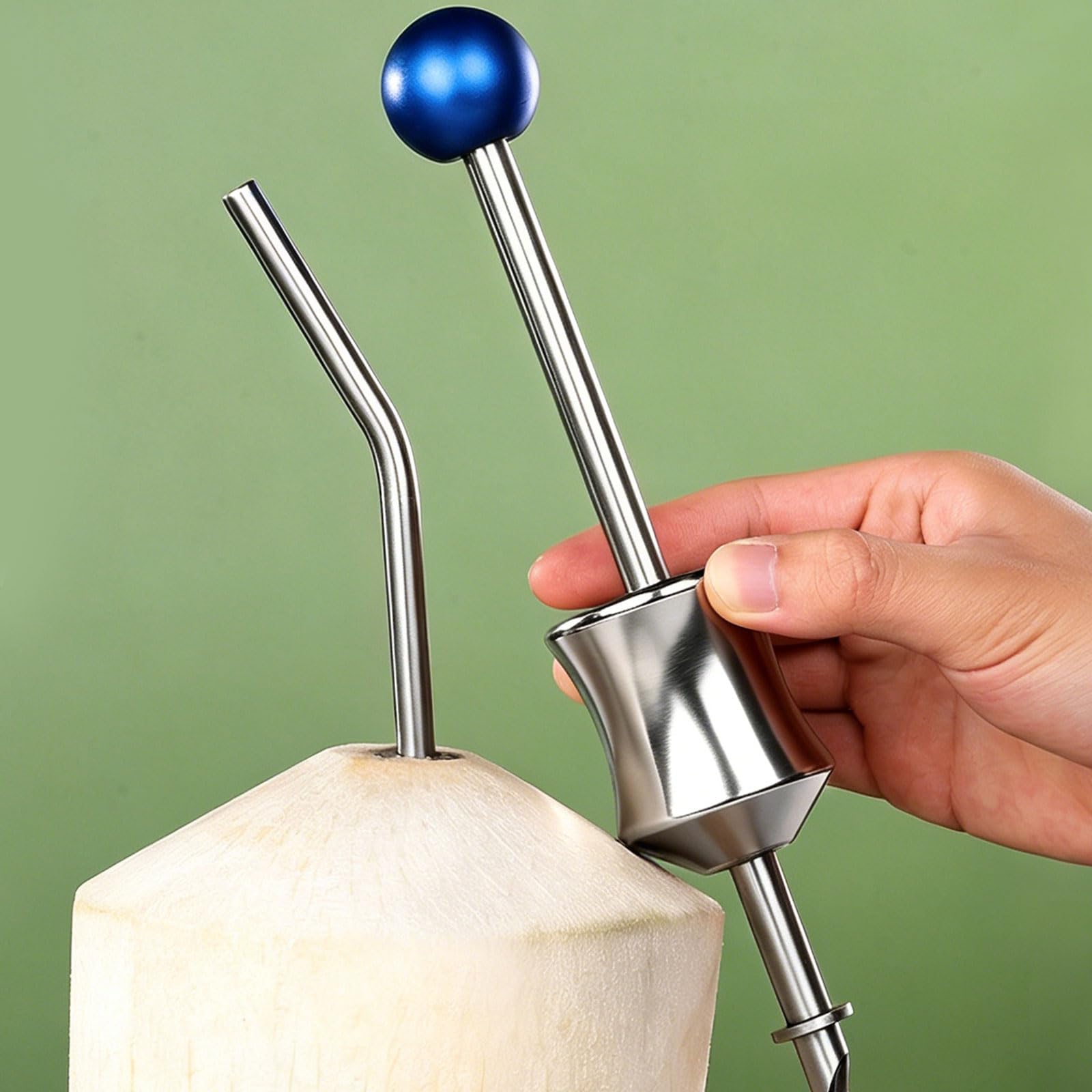 Strumento perforatore per fori in acciaio inossidabile per uso alimentare con comoda impugnatura ergonomica per una facile apertura