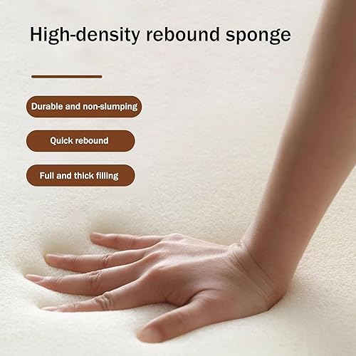 Miniatura 5 de Juego de 4 sillas de comedor de campo francés, sillas de comedor tapizadas de granja, silla de cocina con respaldo redondo y patas de madera, silla