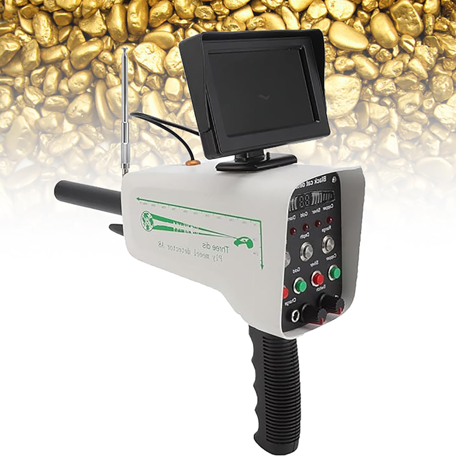 Scanner de détecteur de métaux professionnel de 30 m de profondeur pour la détection de trésors souterrains, localiser l'or, l'argent, le cuivre