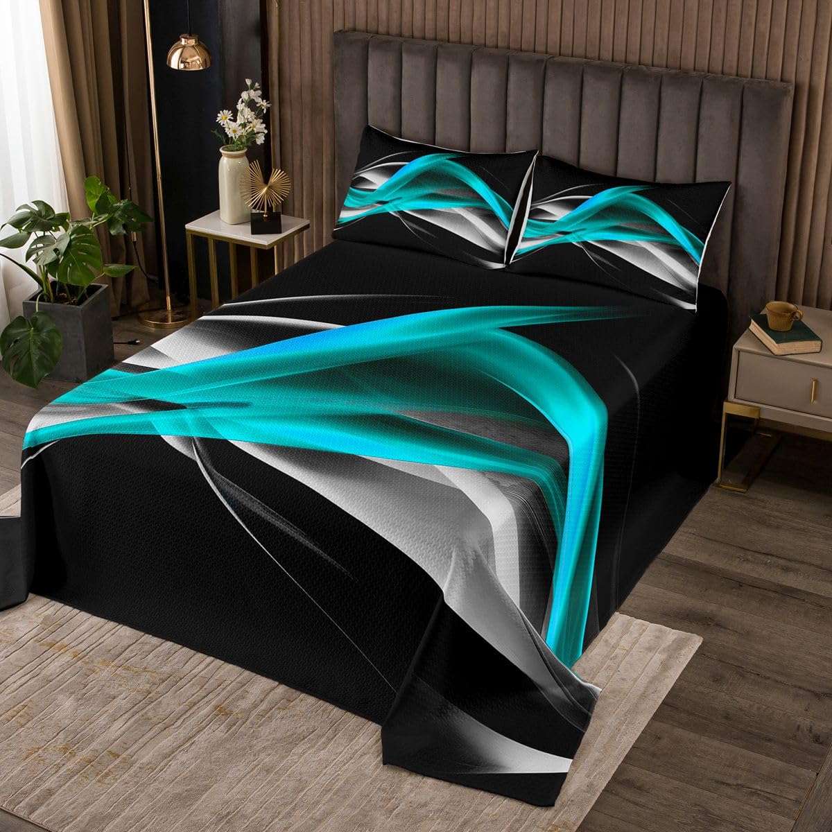 Homewish Set copripiumino singolo a righe Ombre