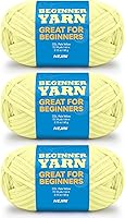 Vista 69 de 60g de hilo rosa verde para ganchillo y tejer; 66m (72 yardas) de hilo de algodón para principiantes con puntadas fáciles de ver; Peso medio de hilo