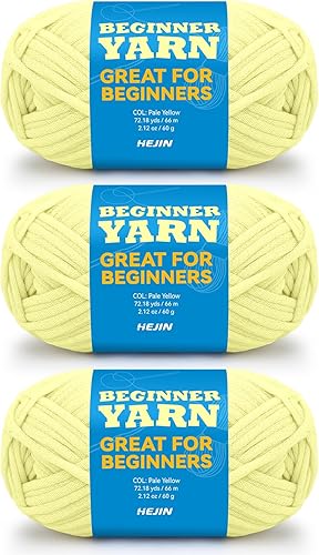 Miniatura 58 de Hilo negro de 2.16 oz para ganchillo y tejer; hilo de algodón de 216.5 ft (72 yardas) para principiantes con puntadas fáciles de ver; peso peinado