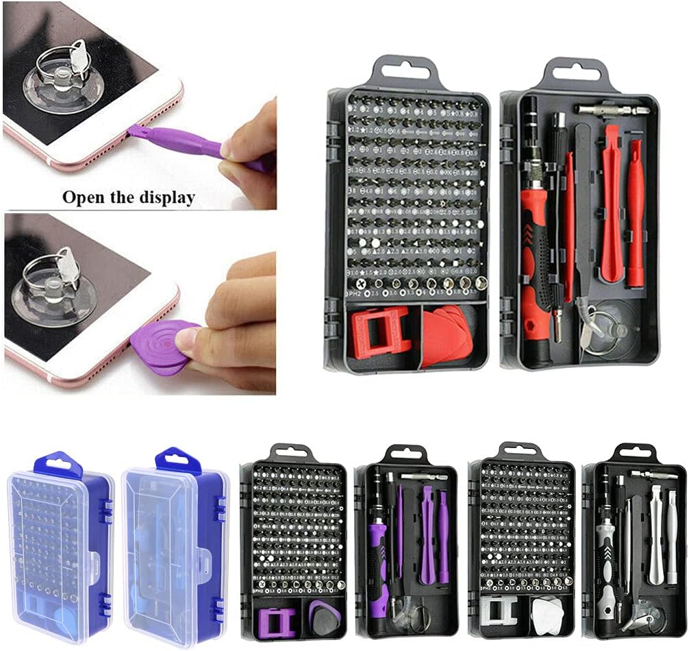 Computer Repair 115 In 1 Magnetic Laptop Screwdriver Watch Repair Screwdriver Hardware Tool Set