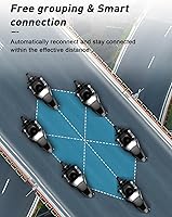 Vista 3 de Intercomunicador para casco de motocicleta, malla 3.0 y Bluetooth 5.1, 5000 pies, 6 jinetes, resistente al agua IP67, sistema de comunicación