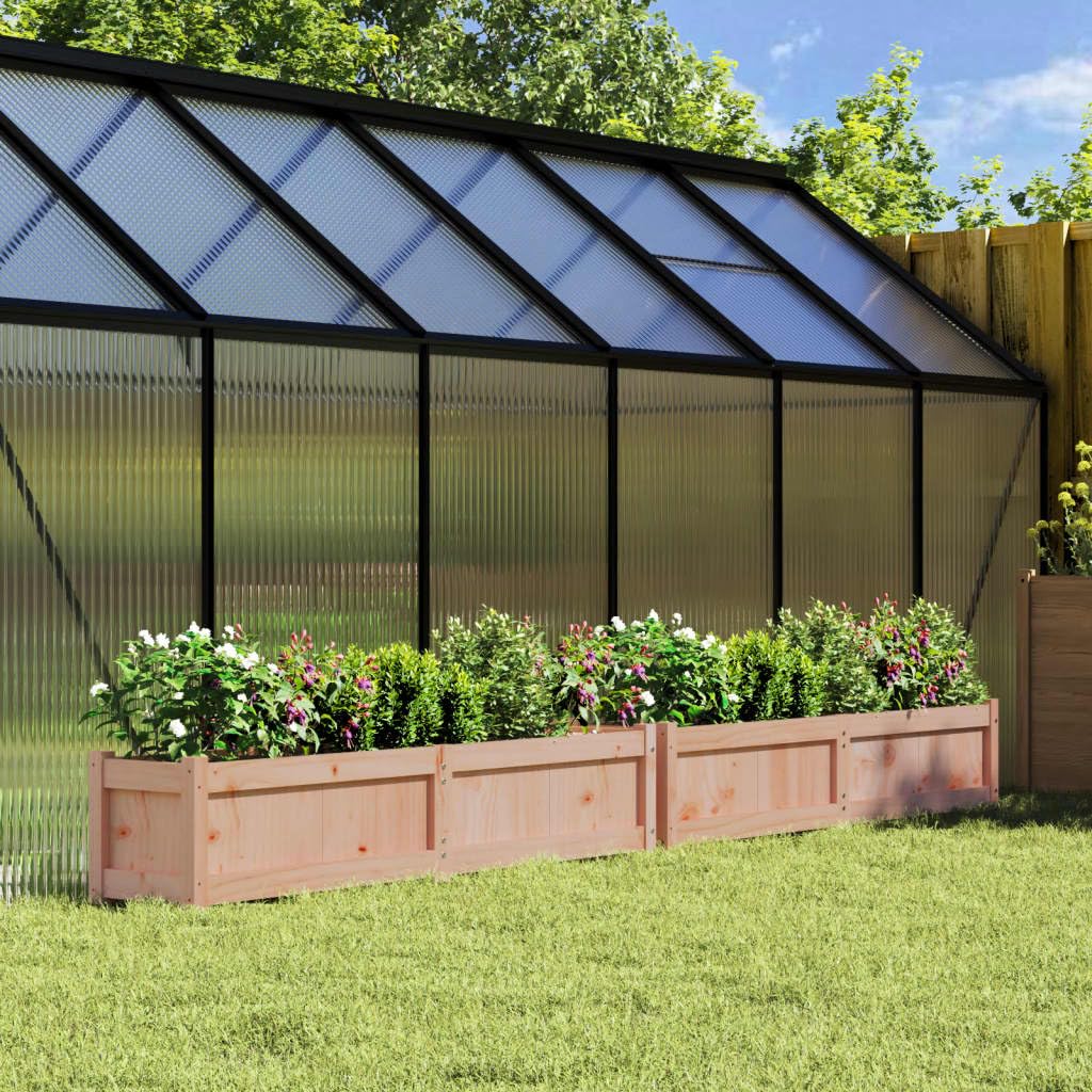 Fioriere da Giardino 2 pz in Legno Massello Douglas 150x31x31 cm | Ideale per allestire un orto domestico o decorare il balcone con piante e fiori. Design moderno e spazioso.