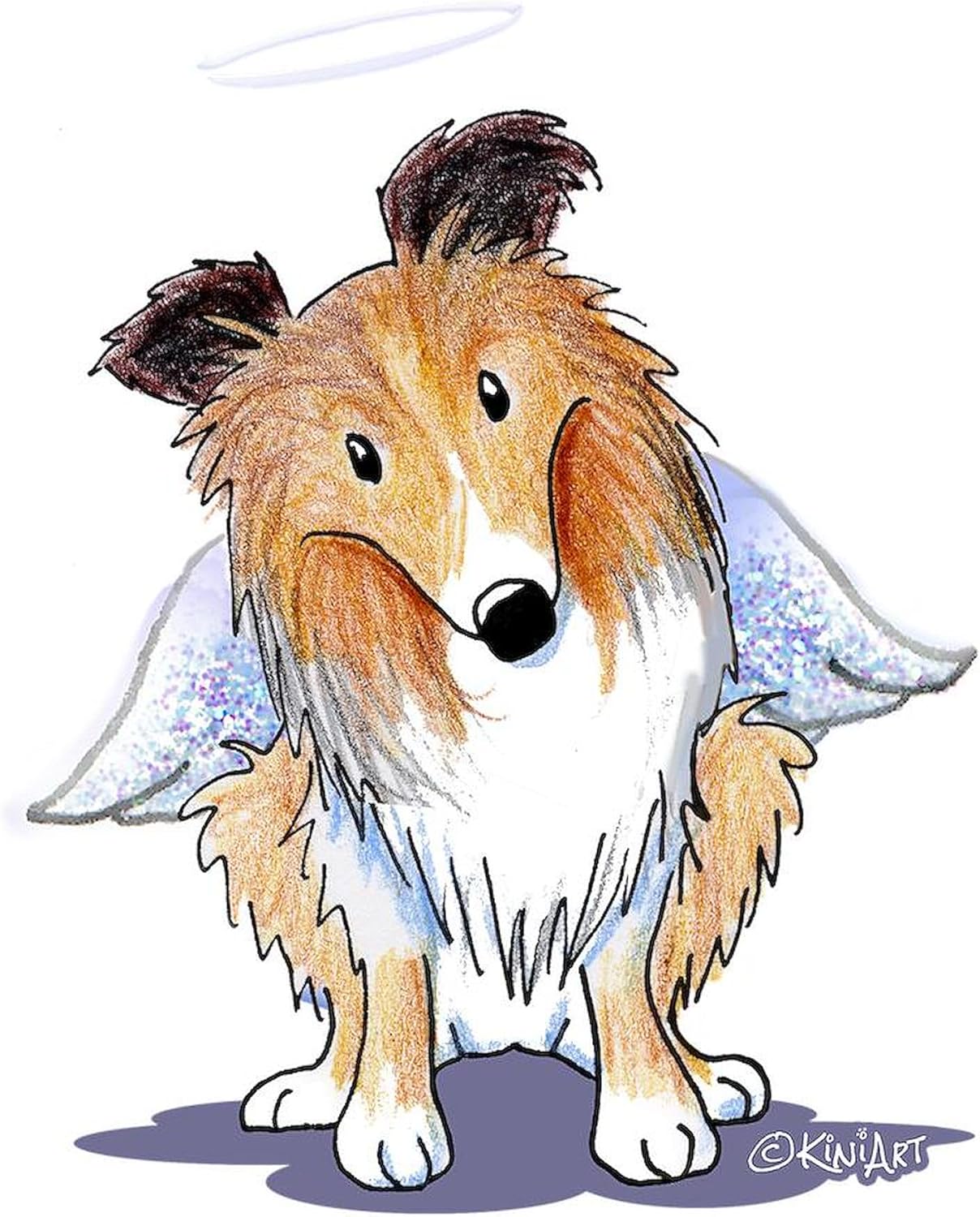 CafePress Sheltie Angel Throw Blanket Super Soft Fleece Plush Throw Blanket, 60"x50"