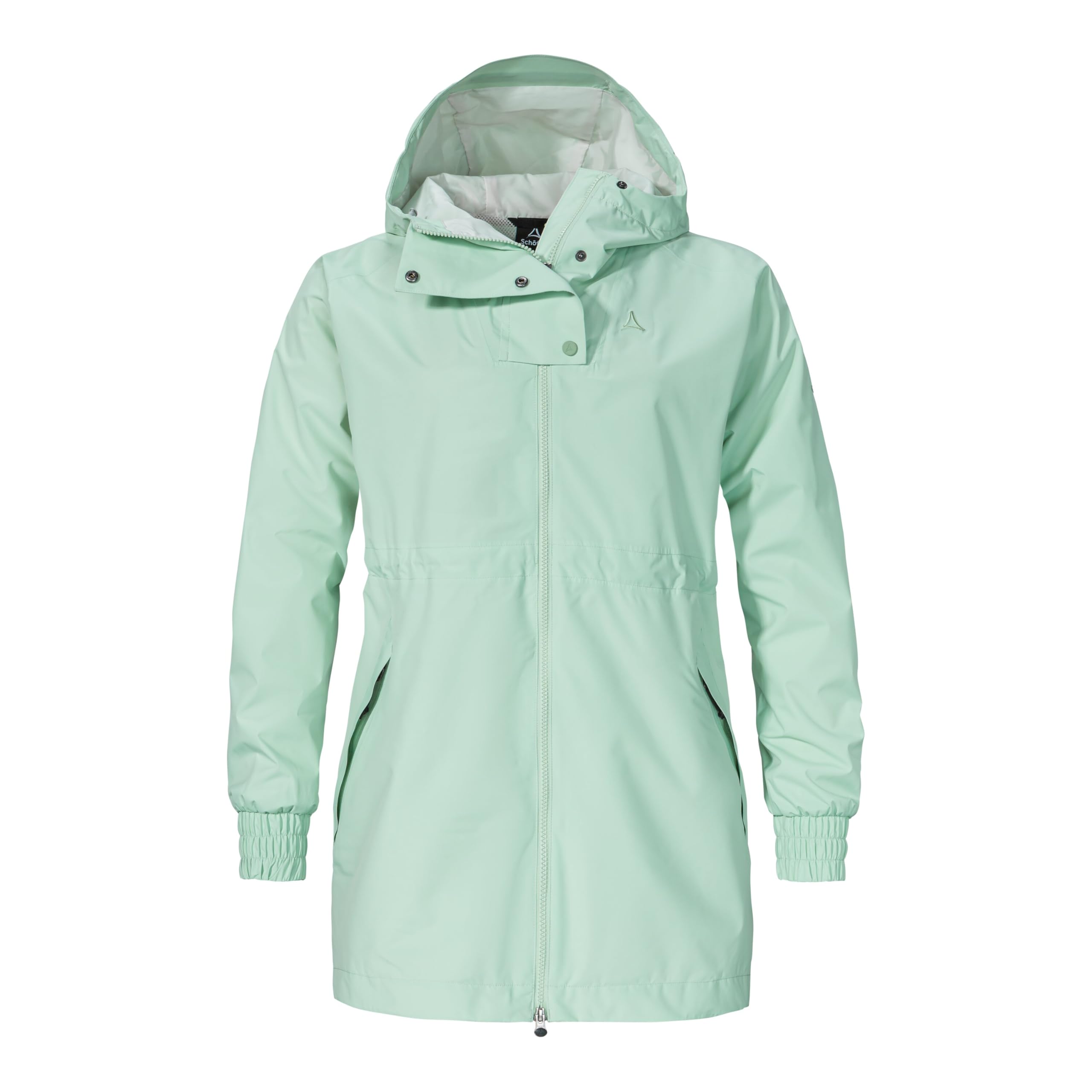 Schöffel Damen Parka Style Bohorok WMS, wasserdichter Regenparka aus recyceltem Material, atmungsaktive Allwetterjacke mit Oversize-Passform
