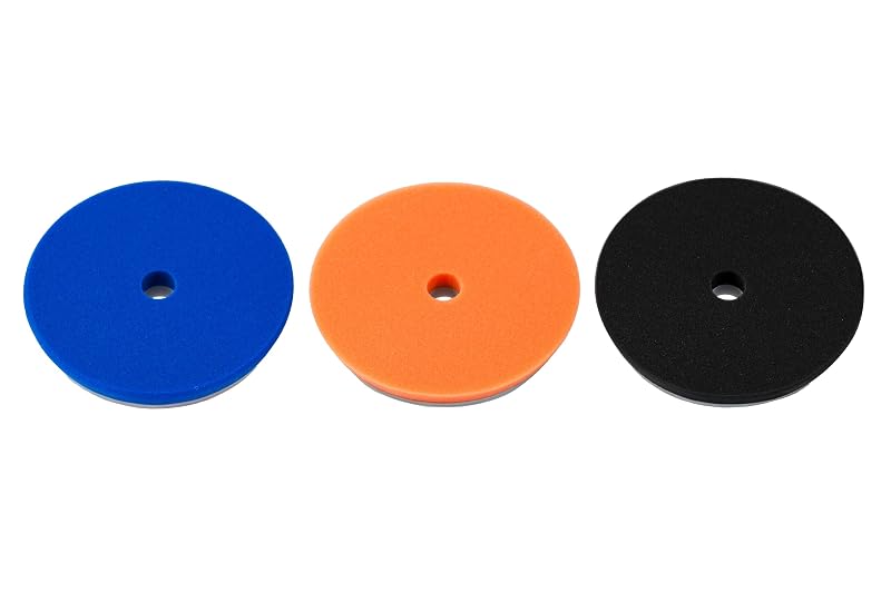 Kit de Boinas de Espuma HDO Lake Country para Polimento Automotivo, 16,5 cm, 3 Peças