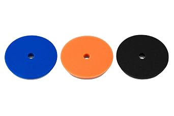 Lake Country 6.5" HDO Foam Polishing Pad Kit 3-Pack Premium Heavy Duty Orbital Polishing Pads for Painted Surfaces Fits 6" Backing Plate