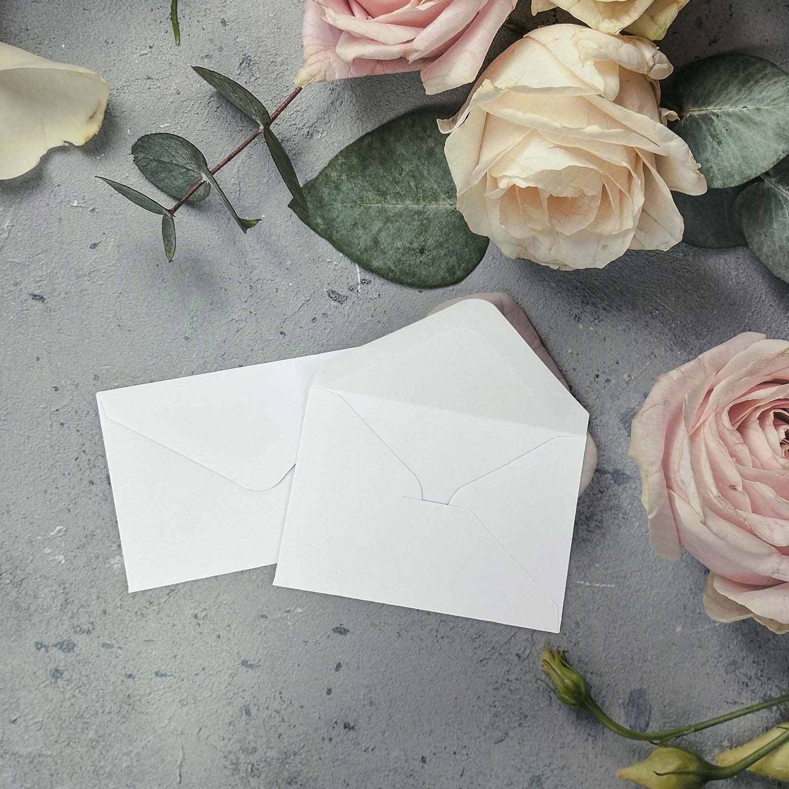 150 Packs of Gift Card Envelopes, white Mini Envelopes, Gift Card Holder, Business Card Envelopes (4"x2.75") (White)