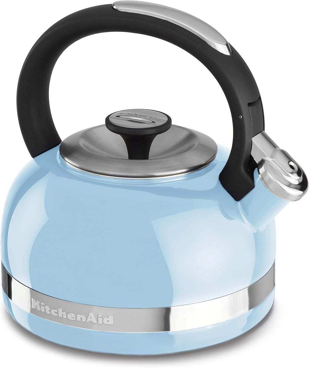 KTEN20DBEU 2.0-Quart Full Handle and Trim Band Stovetop Kettle, 2 Qt, Cameo Blue