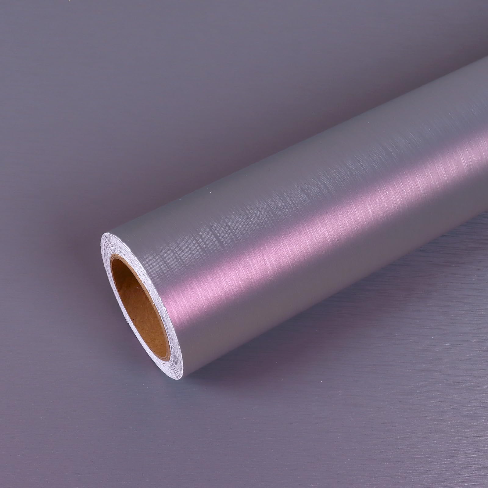 Papier contact en acier inoxydable brossé adhésif violet pour lave-vaisselle 9m
