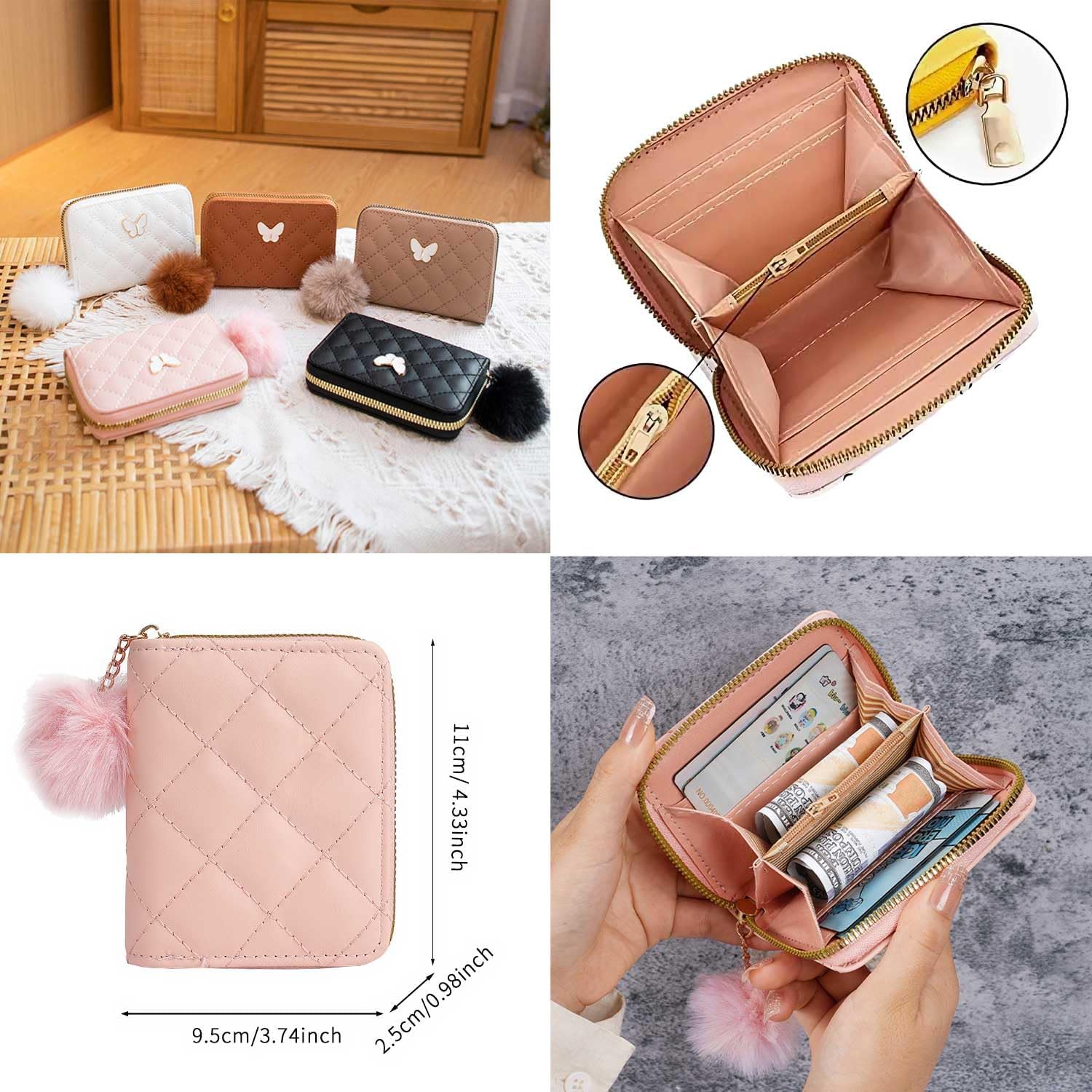 Clip and Go Phone Strap with Wallet Phone Lanyard Crossbody with Wallet Cell Phone Lanyards for Women