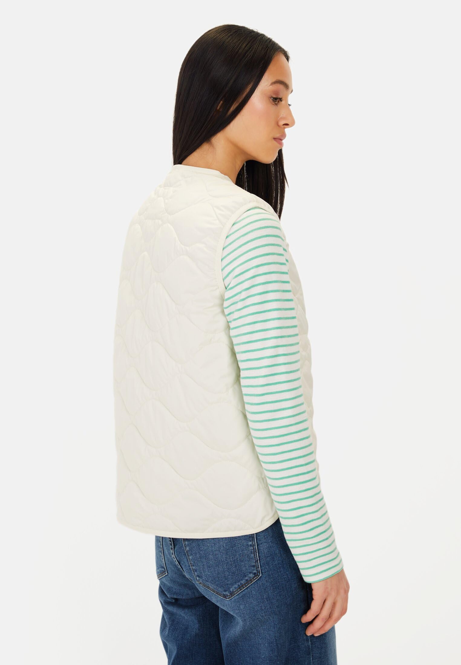camel active Damen Steppweste aus recyceltem Polyester