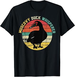 Retro Muscovy Duck Whisperer Funny Farmer Muscovy Duck gift T-Shirt