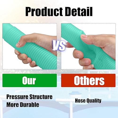 Miniatura 3 de eBoot 2 mangueras de piscina 29060e sobre el suelo de 1.5 pulgadas de diámetro y 59 pulgadas de largo, repuesto para bomba de filtro, sistema de