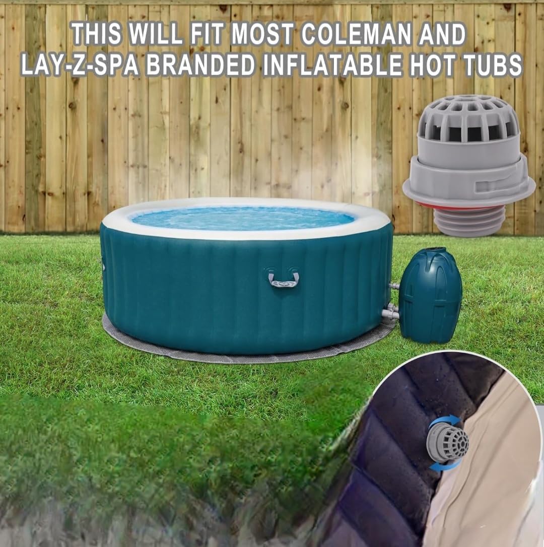 Écran anti-débris pour jacuzzi, support Chemconnect de 5 cm, compatible avec les spas gonflables Coleman et Lay-Z-Spa
