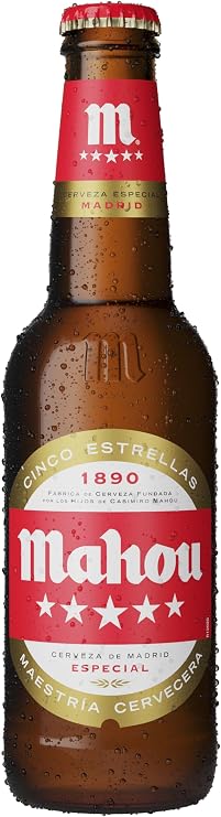Mahou 5 Est 4.8% Bottle 6x4packs (x24pack) 330 Ml