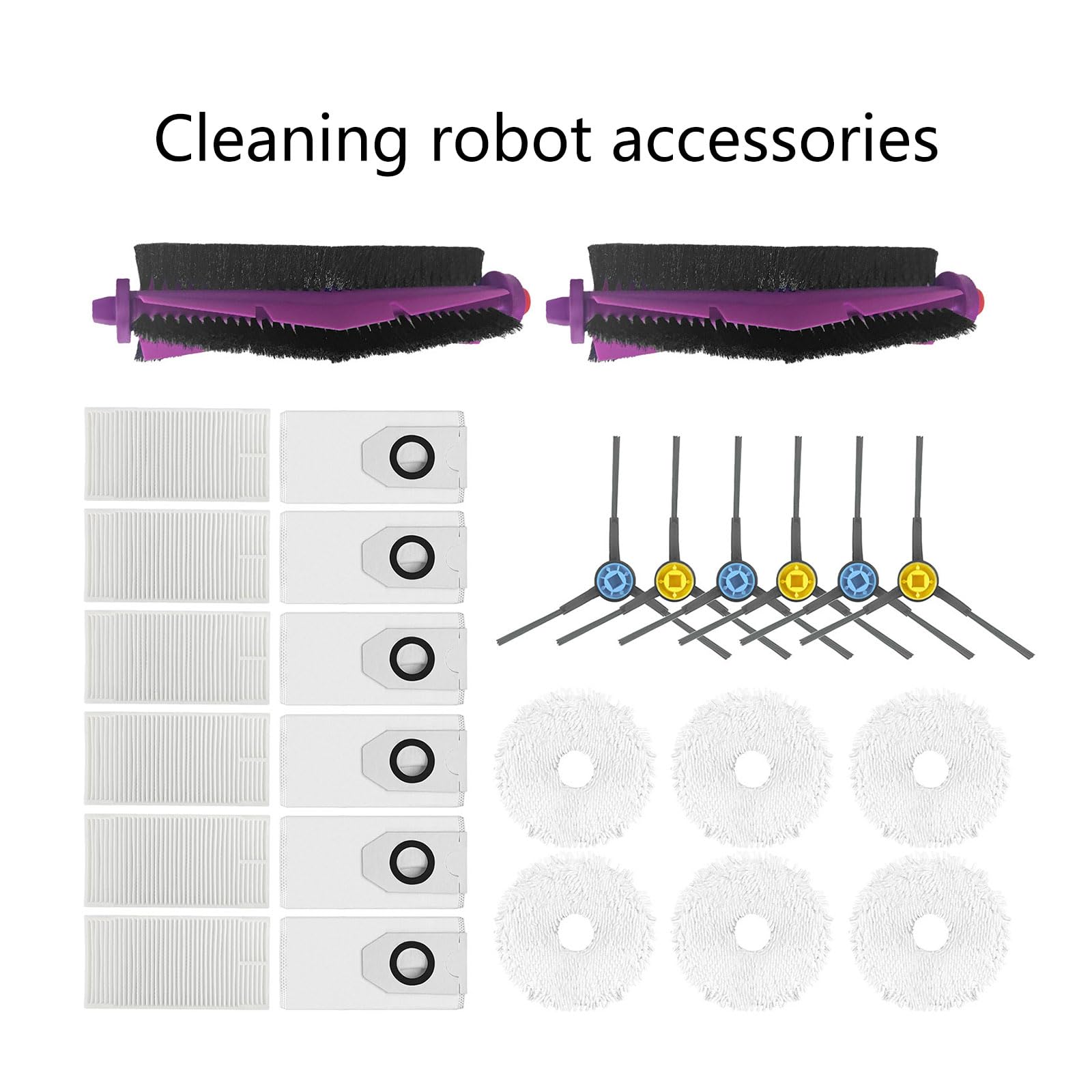 Spazzola principale Mop Panno Filtro Spazzola Laterale Sacchetto di Ricambio Spazzare Robot Accessori per Spazzatrice