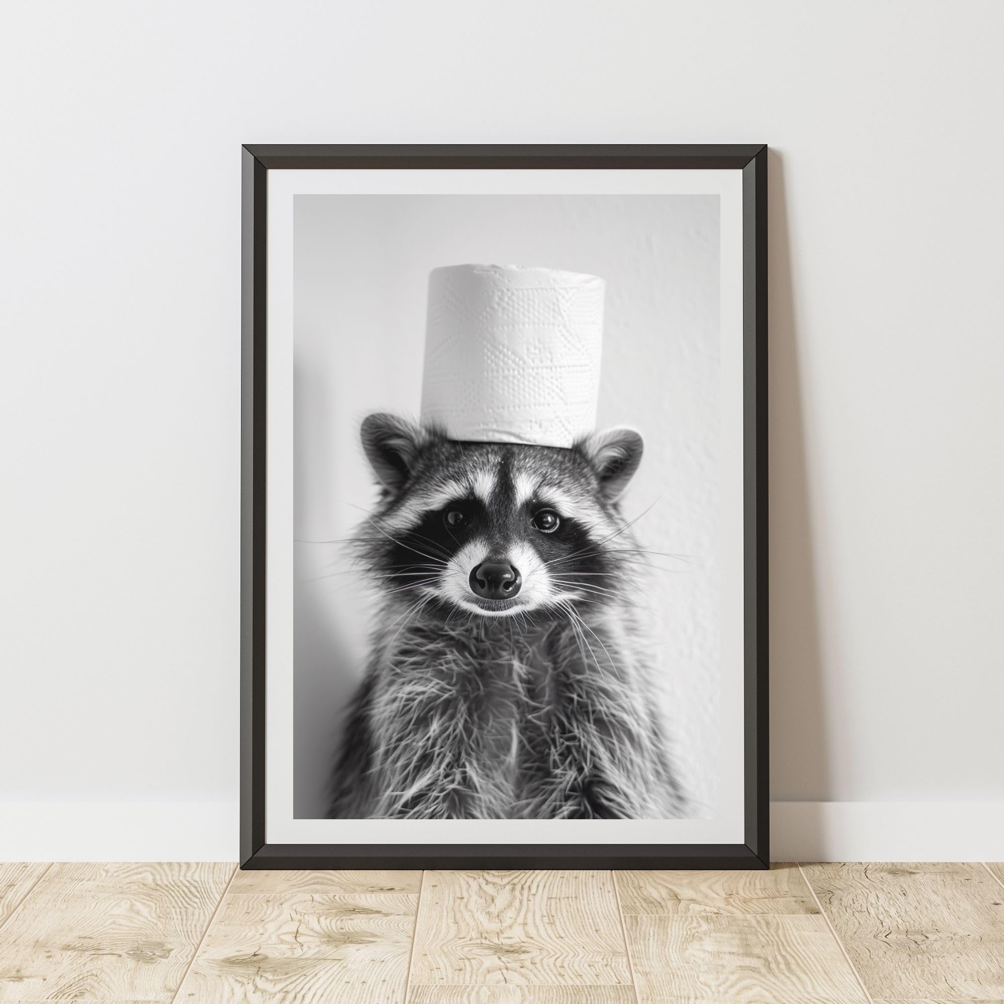 60 SECOND MAKEOVER - Wall Art - Raccoon Design - A3