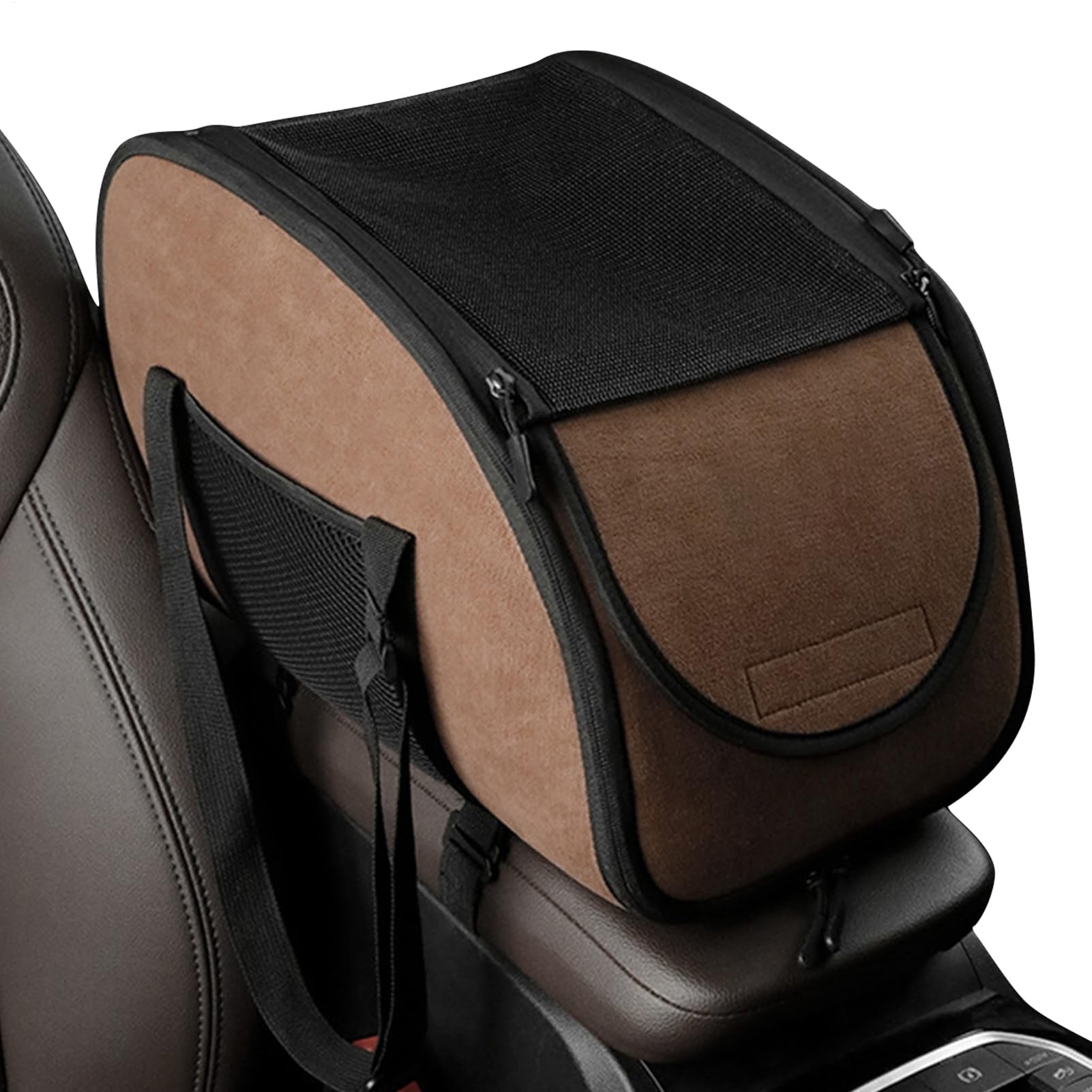 Asiento para mascotas, cuidadores de perros - Cama para coche para perros con cinturón de seguridad,accesorios de viaje lavables para cachorros para compartir viajes en taxi, viaje por carretera