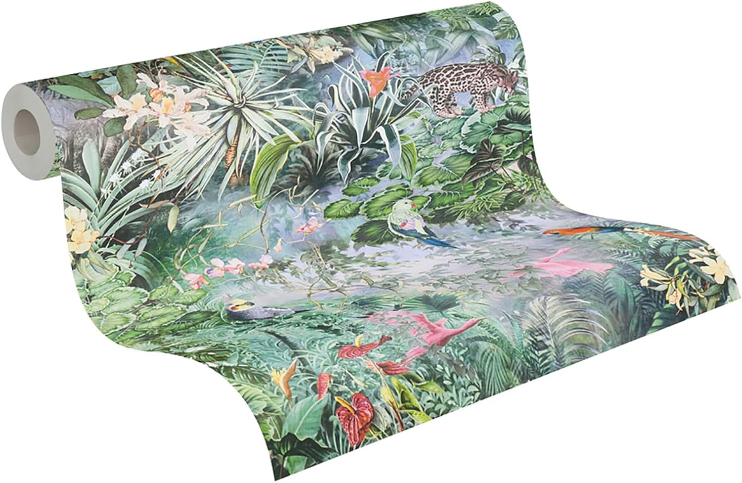 AS Creation Hollis White Tropical Wallpaper, AS381787