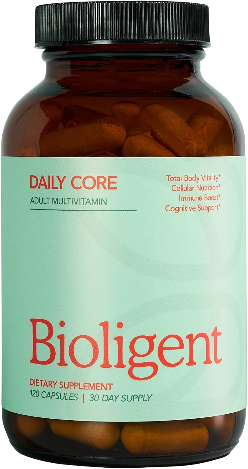 Daily Core Multivitamin for Men & Women – 27 Vitamins & Minerals + Antioxidant Support, Bioavailable Formula, Clean Label, Non-GMO, Gluten & Dairy Free, 120 Capsules, 30 Day Supply