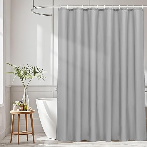 Miniatura 10 de AooHome - Forro para cortina de ducha, Tela, Gris claro Gris claro,Azul,Chocolate,Gris Oscuro,Azul marino,Beige Sólido,Blanco