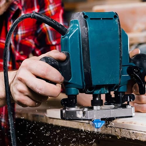 Miniatura 12 de KOWOOD Juego de brocas de enrutador de 24 piezas de 1/4 de pulgada en forma de T, para usuarios comerciales y principiantes..