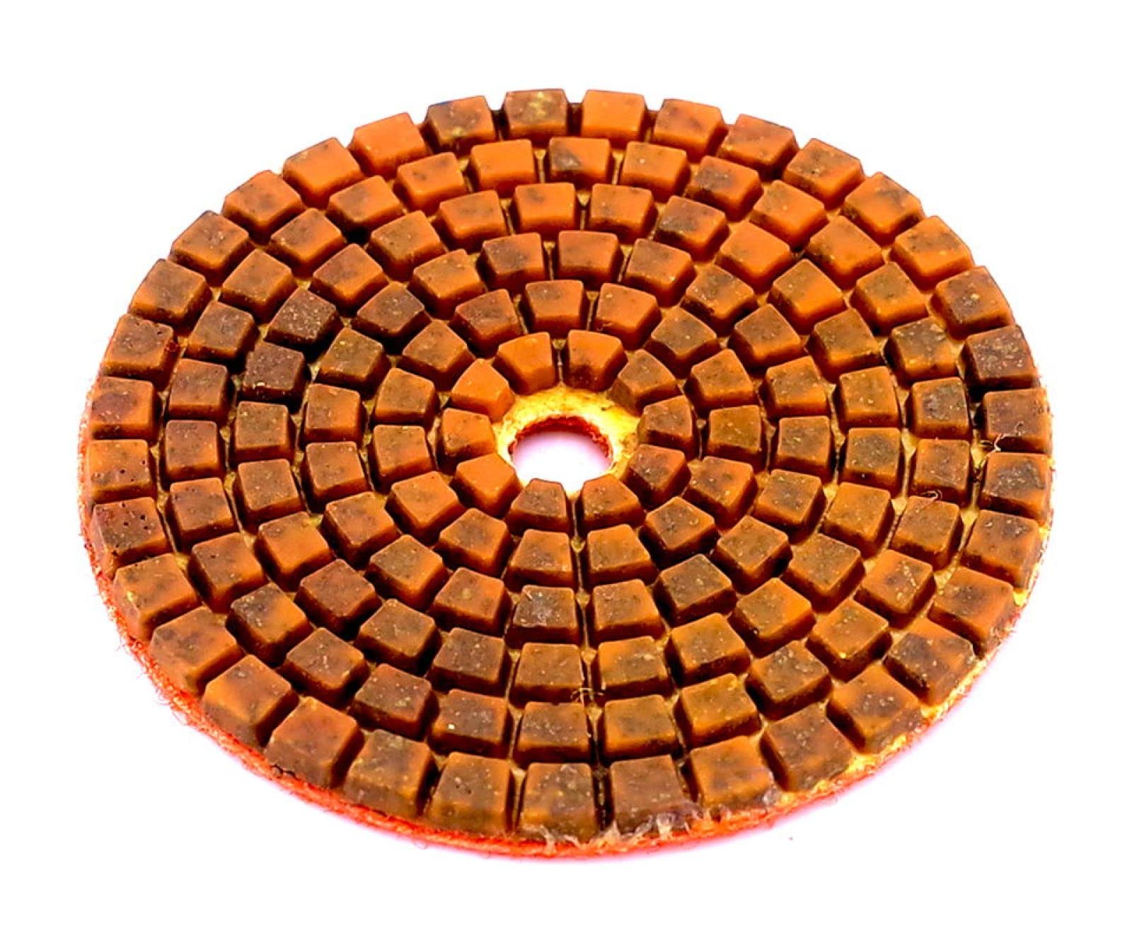 4 Unids/set Almohadillas De Pulido De Diamante De 3 Pulgadas Almohadilla De Pulido En Húmedo De Enlace De Cobre Para Disco De Molienda De Suelo De Hormigón De Mármol De Granito,400
