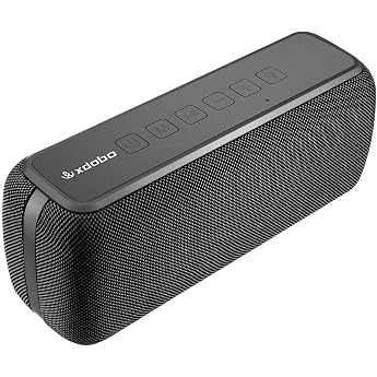 xdobo Bluetooth Speaker, 2 TWS Connection, Compact, 3 Equalizer Settings, Deep Bass Enhanced DSP Technology, Dual Passive Radiator, IP65 Waterproof, Charging Port Waterproof, Max 60W Output, Bluetooth Speaker, Wireless Speaker, Portable Speaker, Smartphone Speaker Black x Grey