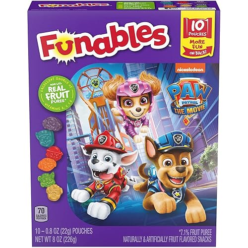 Funables Snacks de frutas 10ct (paquete de 8)