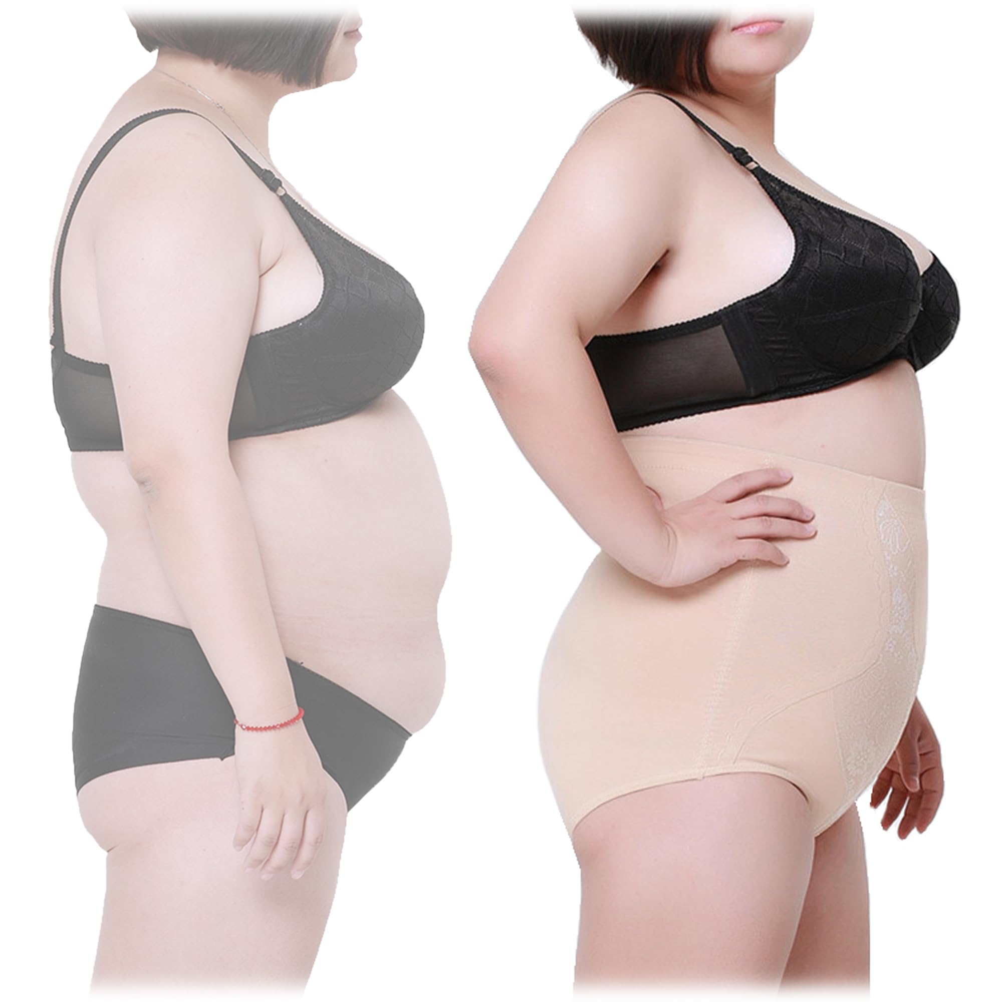 Max shape Women's High Waist Tummy Control Silm Panty Plus Size