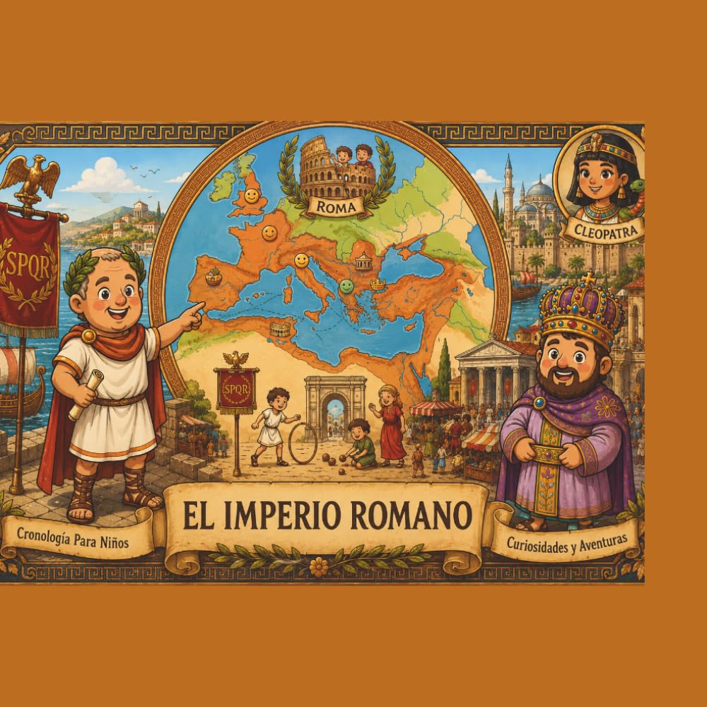 El Imperio Romano: Cronologia para niños Curiosidades y Aventuras (Pequeños Viajeros del Tiempo)