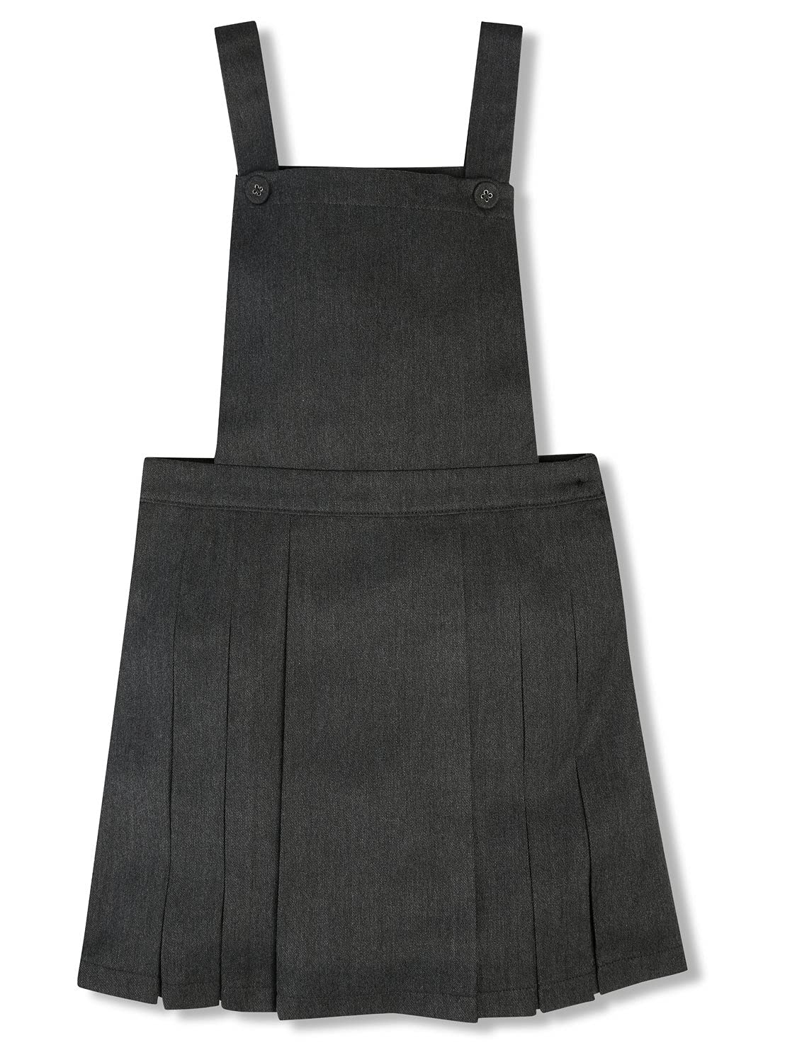 Buy Girls Back to School Pinafore Dress Pleated Skirt and Bib Front