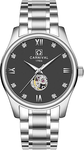 Miniatura 2 de Juego de 2 relojes para parejas para él y ella, reloj automático para hombres y mujeres