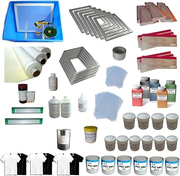 6 Colors Screen Printing Materials Kit