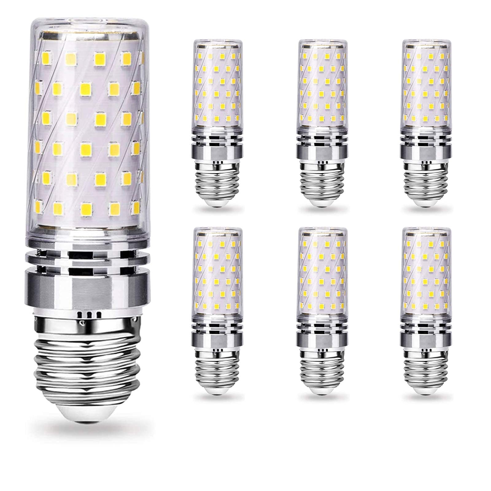 Paquete de 6 bombillas LED E27 brillantes de alto lumen,12 W,bombillas LED de maíz(equivalente a bombillas incandescentes de 100 W),1320 lm,bombillas LED de candelabro de bajo consumo,no regulables(bl